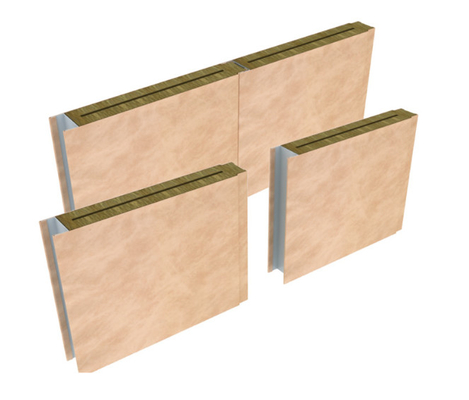 Beli 50mm Marine Wall Panel Composite Rock Wool Dengan Laminasi PVC pembuatan online